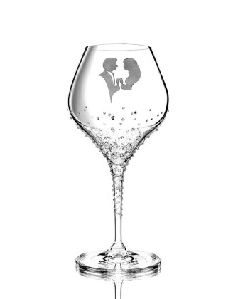 verre à vin Raffiné avec des cristaux de Swarovski®