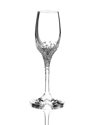 Verre à liqueur Eunomia Raffiné avec des cristaux de Swarovski, verre de luxe, cristal de bohème